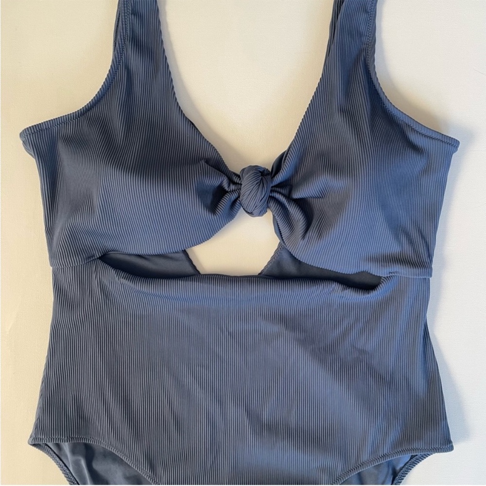 Aerie Blue Full Coverage Swimsuit